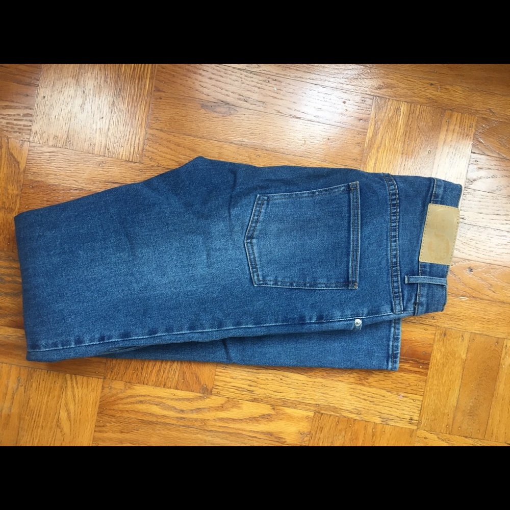 Cheap Monday Blue Wash High Waisted Jeans